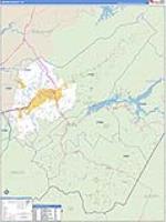 Carter, Tn Carrier Route Wall Map