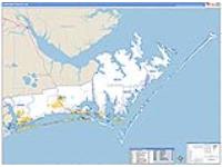 Carteret, Nc Carrier Route Wall Map