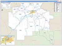 Cascade, Mt Carrier Route Wall Map