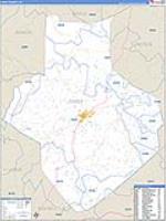 Casey, Ky Carrier Route Wall Map
