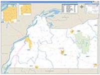 Cass, Il Carrier Route Wall Map