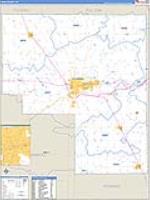 Cass, In Carrier Route Wall Map