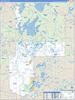 Cass, Mn Carrier Route Wall Map