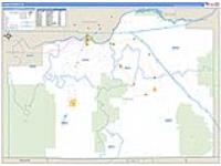 Cassia, Id Carrier Route Wall Map
