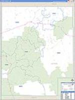 Catron, Nm Carrier Route Wall Map