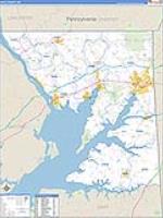 Cecil, Md Carrier Route Wall Map