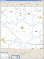 Cedar, Ia Carrier Route Wall Map