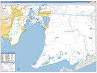 Chambers, Tx Carrier Route Wall Map
