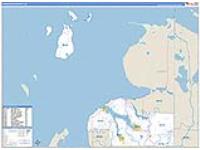 Charlevoix, Mi Carrier Route Wall Map