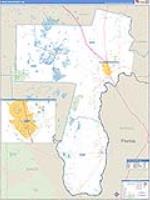 Charlton, Ga Carrier Route Wall Map