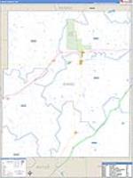 Chase, Ks Carrier Route Wall Map