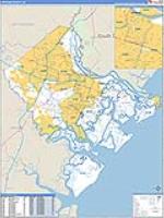 Chatham, Ga Carrier Route Wall Map