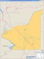 Chattahoochee, Ga Carrier Route Wall Map