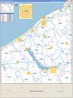 Chautauqua, Ny Carrier Route Wall Map