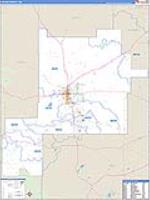 Chaves, Nm Carrier Route Wall Map