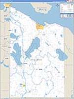 Cheboygan, Mi Carrier Route Wall Map