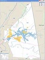 Cherokee, Al Carrier Route Wall Map