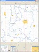 Cherokee, Ia Carrier Route Wall Map