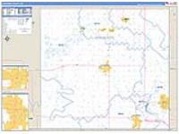 Cherokee, Ks Carrier Route Wall Map