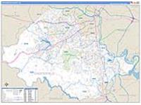 Chesterfield, Va Carrier Route Wall Map