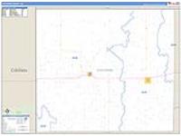 Cheyenne, Ks Carrier Route Wall Map