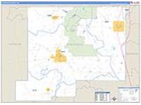 Chickasaw, Ms Carrier Route Wall Map