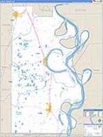 Chicot, Ar Carrier Route Wall Map
