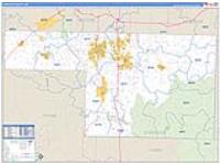 Christian, Mo Carrier Route Wall Map