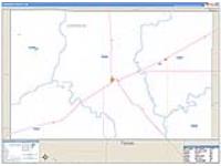 Cimarron, Ok Carrier Route Wall Map