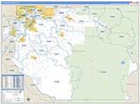 Clackamas, Or Carrier Route Wall Map