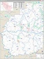 Clarion, Pa Carrier Route Wall Map