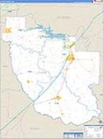 Clark, Ar Carrier Route Wall Map