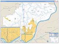 Clark, In Carrier Route Wall Map