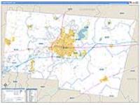 Clark, Oh Carrier Route Wall Map