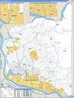 Clark, Wa Carrier Route Wall Map
