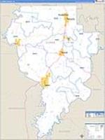 Clarke, Al Carrier Route Wall Map