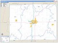 Clarke, Ia Carrier Route Wall Map