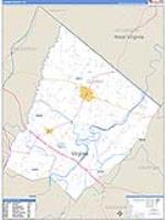 Clarke, Va Carrier Route Wall Map