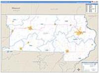 Clay, Ar Carrier Route Wall Map