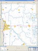 Clay, Mn Carrier Route Wall Map
