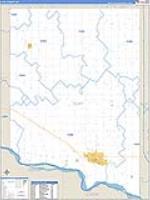 Clay, Sd Carrier Route Wall Map