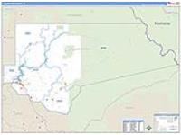 Clearwater, Id Carrier Route Wall Map