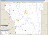 Cleveland, Ar Carrier Route Wall Map