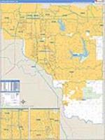 Cleveland, Ok Carrier Route Wall Map