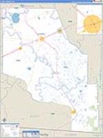 Clinch, Ga Carrier Route Wall Map