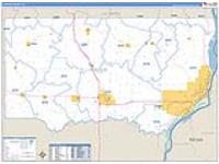 Clinton, Ia Carrier Route Wall Map
