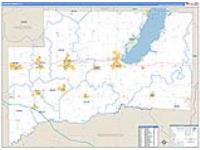 Clinton, Il Carrier Route Wall Map