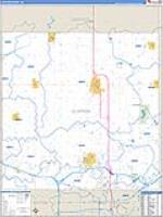Clinton, Mi Carrier Route Wall Map