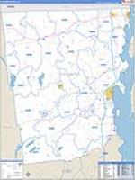 Clinton, Ny Carrier Route Wall Map