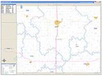 Cloud, Ks Carrier Route Wall Map